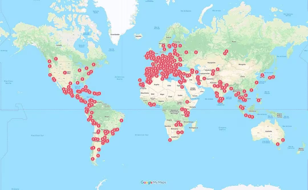 Todas las ciudades con guruwalks
