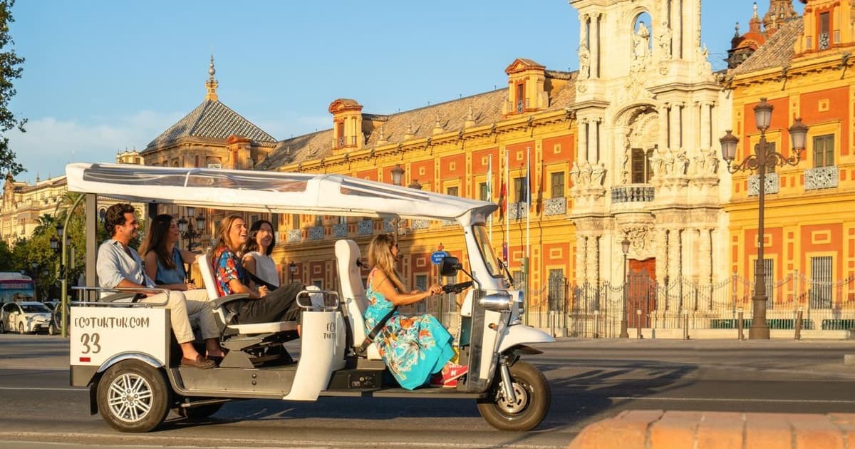 Seville: Private City Tour by Eco Tuk Tuk