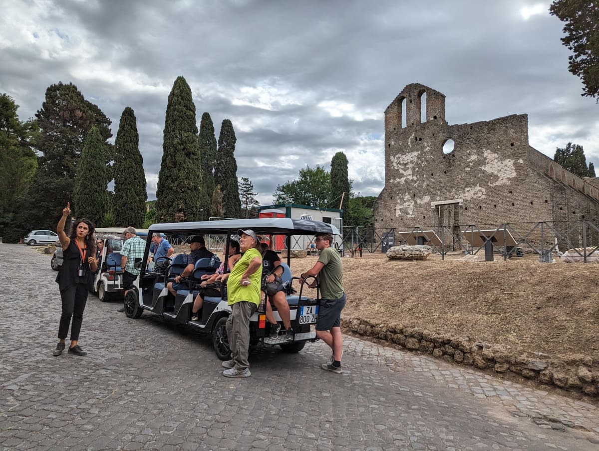 Rome: Appian Way & Catacombs Golf Cart Shared Tour