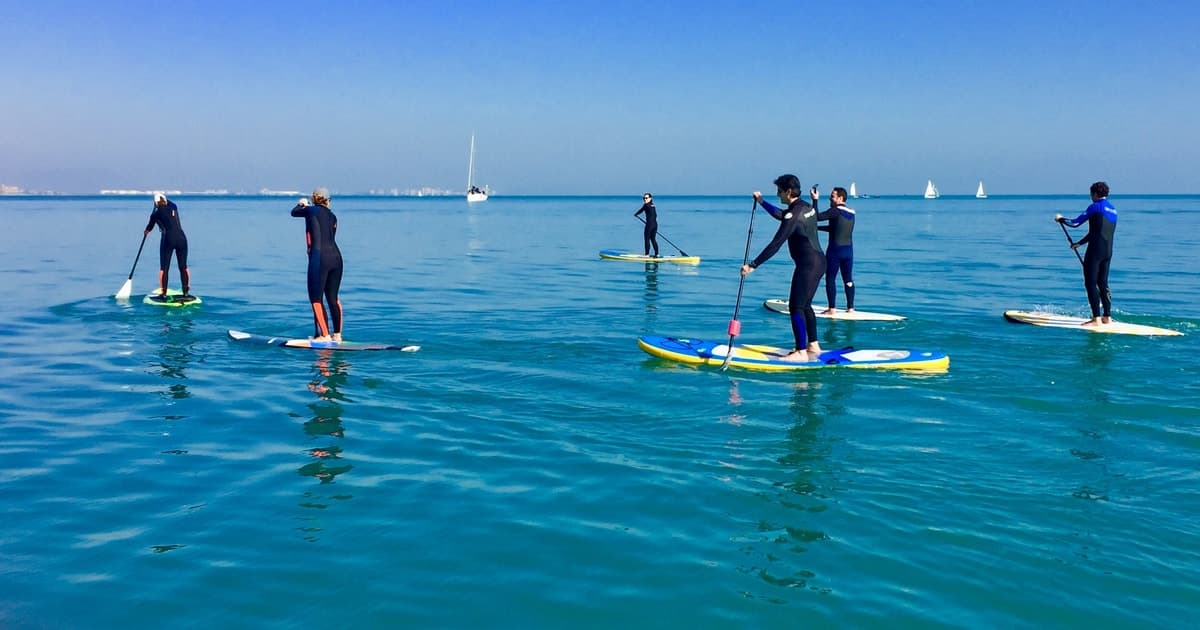 Valencia: Lección de 1 hora de Stand Up Paddle Board