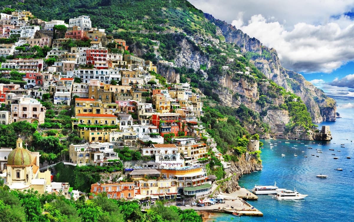 From Rome: Amalfi Coast Private Day Trip by Train and Car