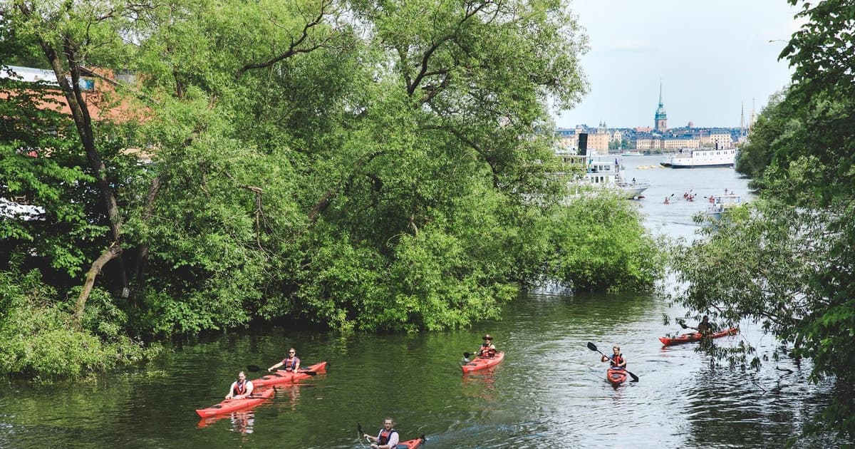 Estocolmo: tour autoguiado en kayak para 1 o 2 personas