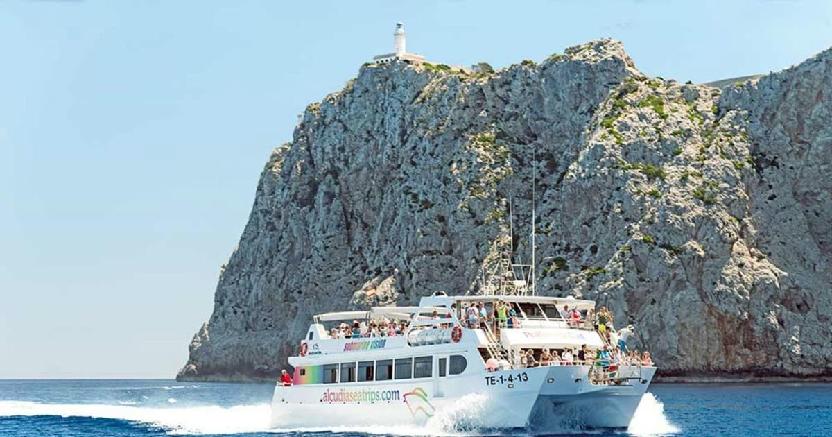 Alcúdia: viaje en barco a Cap de Formentor y Formentor