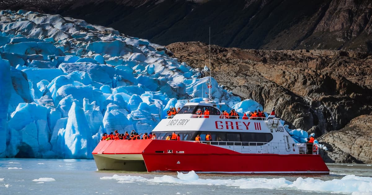 Torres del Paine: tour en barco panorámico de 3 horas al glaciar Grey