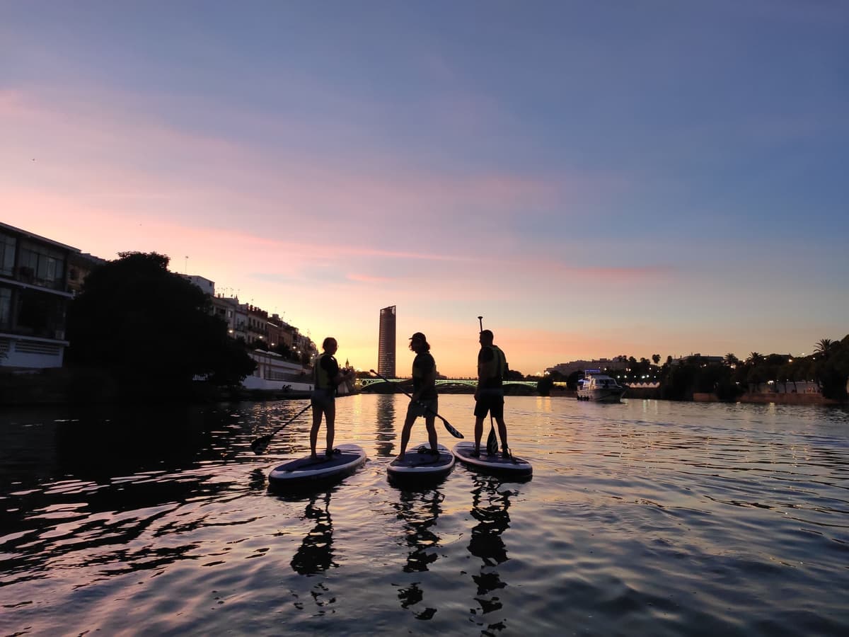 Sevilla: atardecer y tour de surf de remo