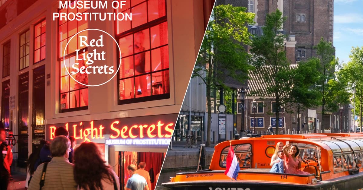 Amsterdam: Museo de los Secretos de la Luz Roja y paseo en barco por el canal de 1 hora