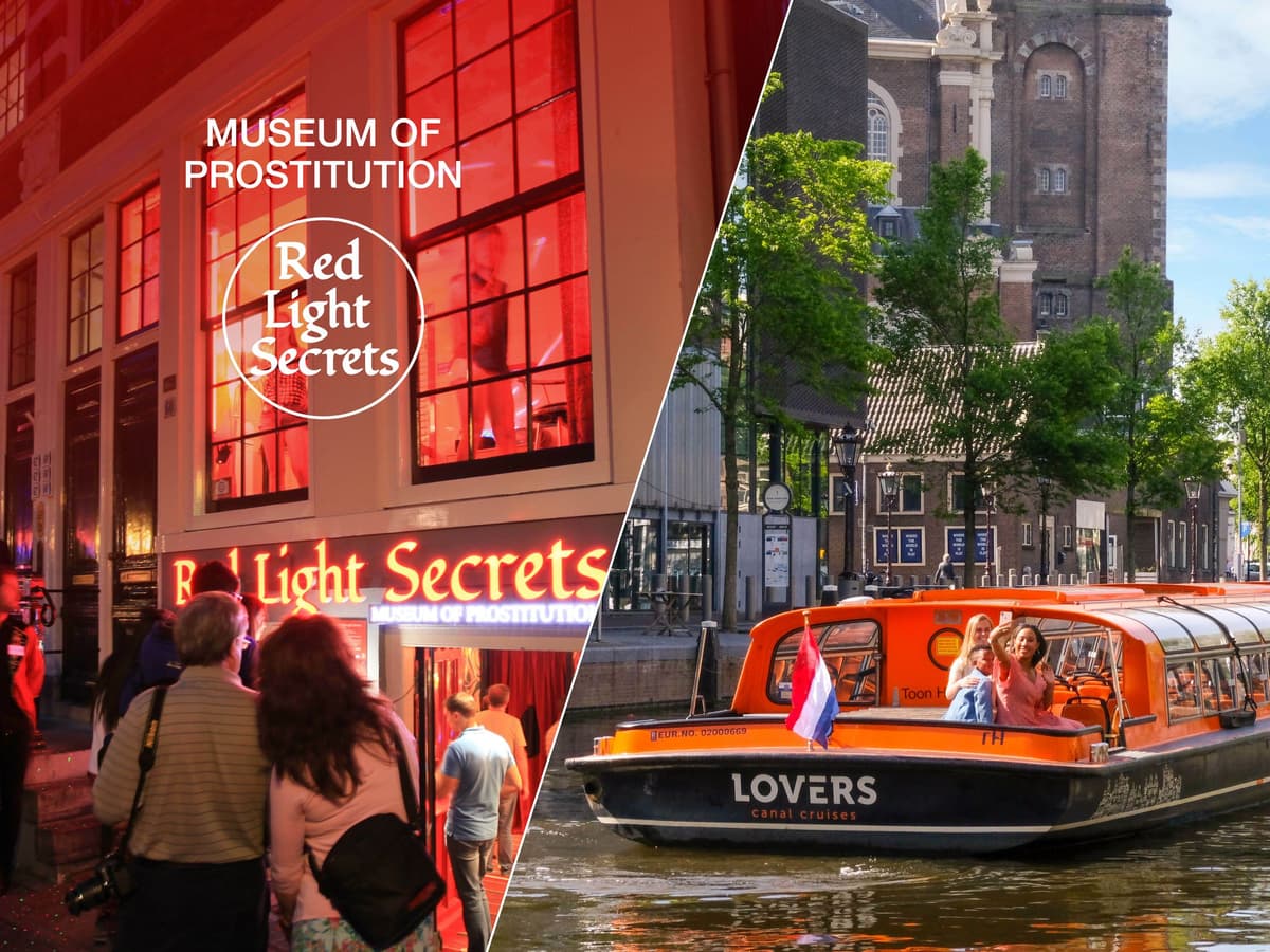Amsterdam: Museo de los Secretos de la Luz Roja y paseo en barco por el canal de 1 hora