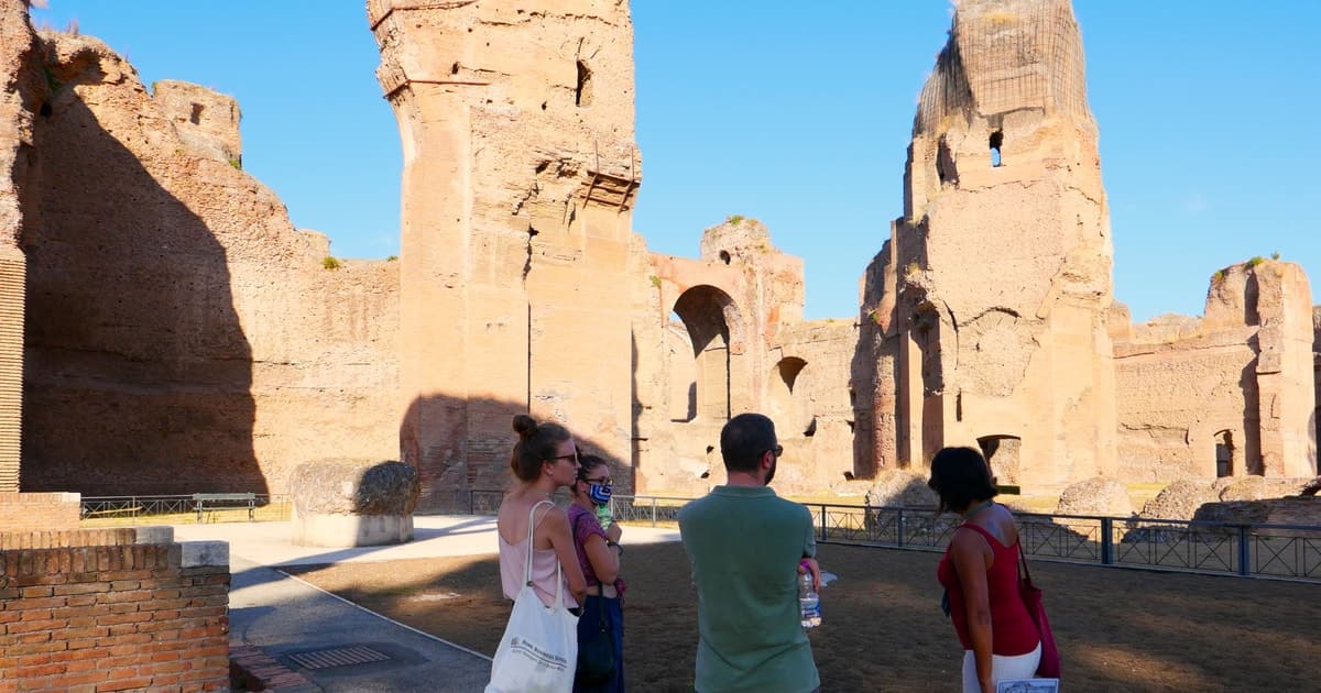 Roma: tour privado o en grupos pequeños exprés de los baños de Caracalla