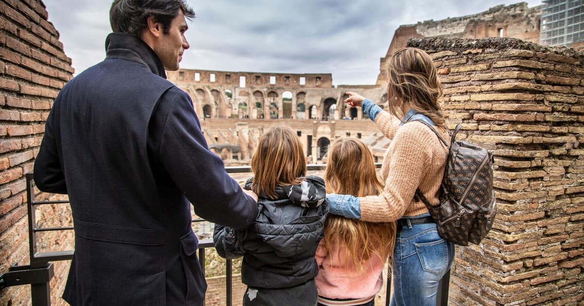 Visita del Coliseo, Foro Romano y Panteón para niños con helado