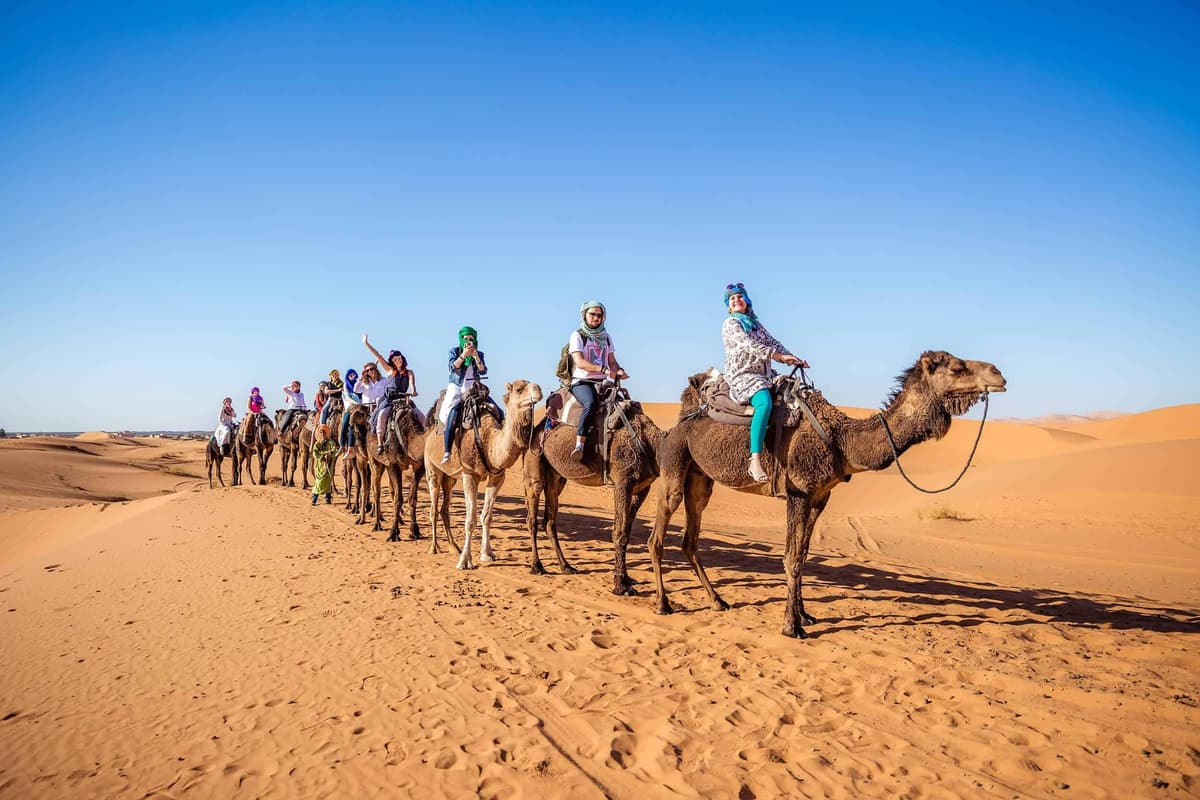 Desde Fez: Excursión de 2 días a Marrakech vía el desierto de Merzouga