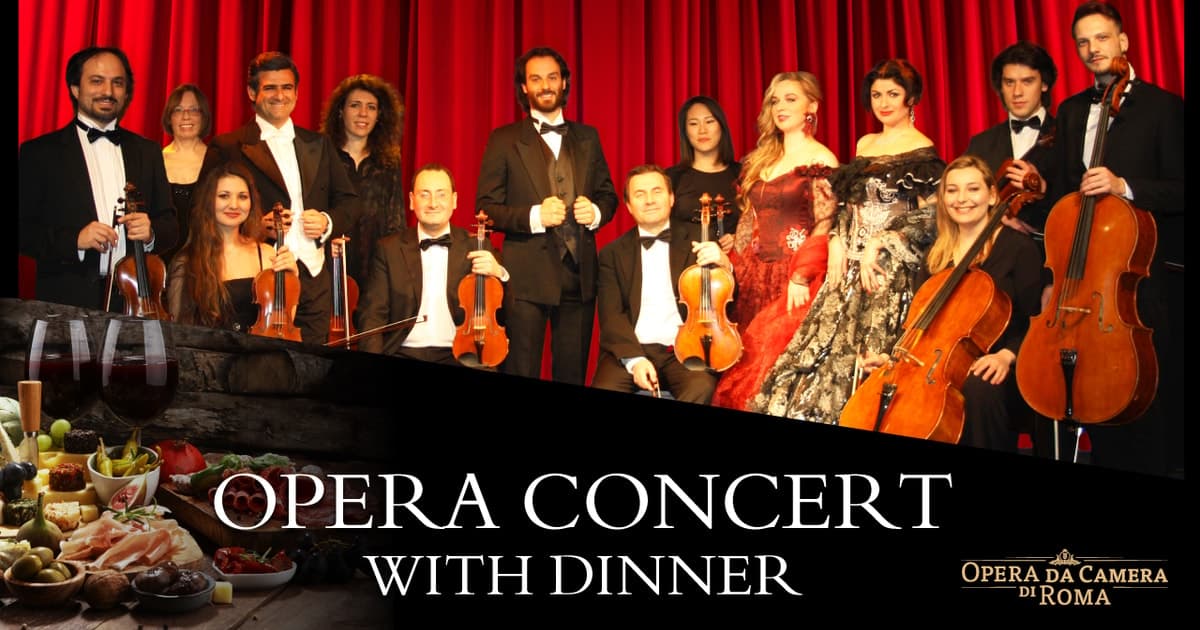 Roma: Concierto de Ópera Italiana y Cena Tradicional