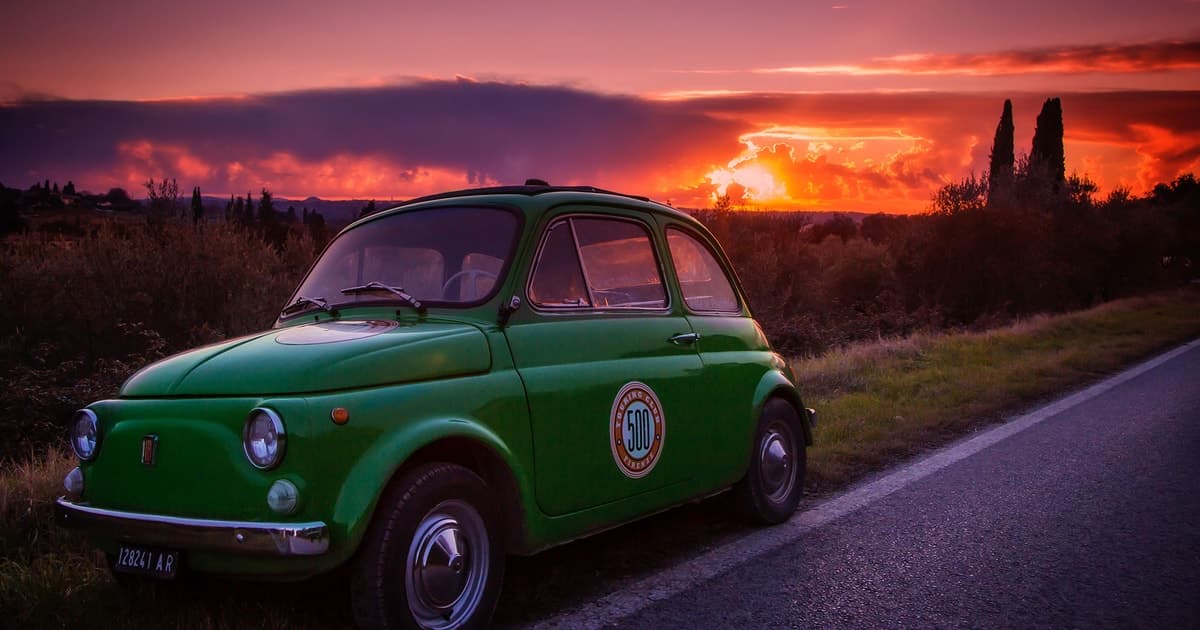 From Florence: Sunset Wine Tasting Tour in Vintage Car