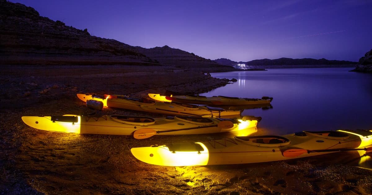 LAS VEGAS: Sunset Kayaking Tour with DINNER and SMORES!