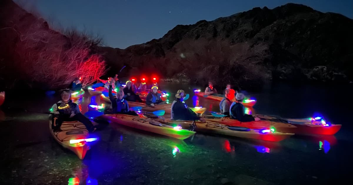 From Las Vegas: Moonlight Kayak Tour on the Colorado River