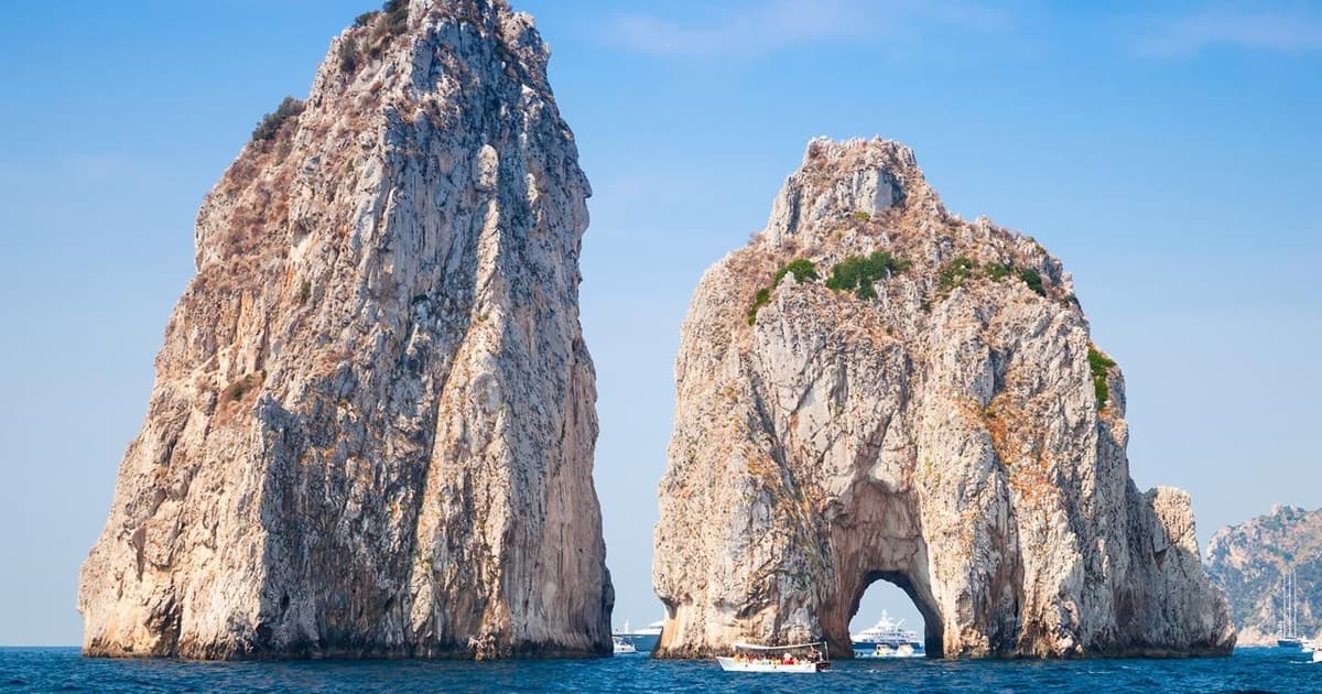 From Naples: Capri Day Trip with Ferry and Island Boat Tour