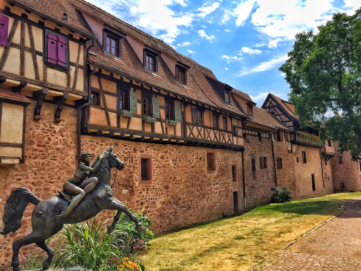 Desde Colmar: castillo, pueblos de Alsacia y cata de vino