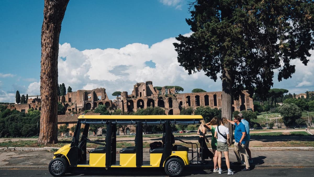 Rome: Appian Way Golf Cart Tour with Roman Catacombs Entry