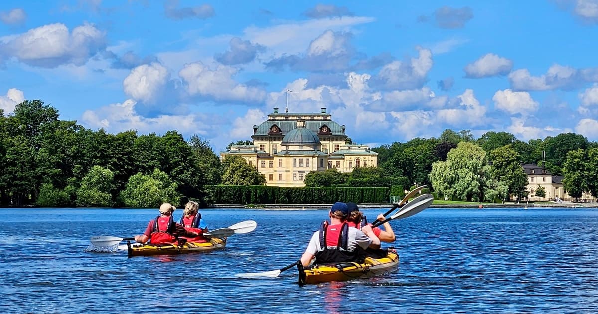 Estocolmo: tour guiado en kayak al Palacio Real de Drottningholm