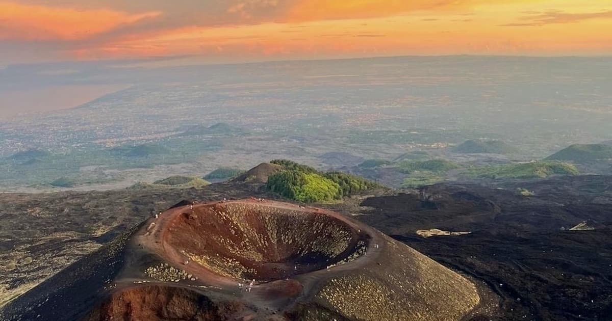 Catania: Excursión al atardecer en el Etna con servicio de recogida y regreso