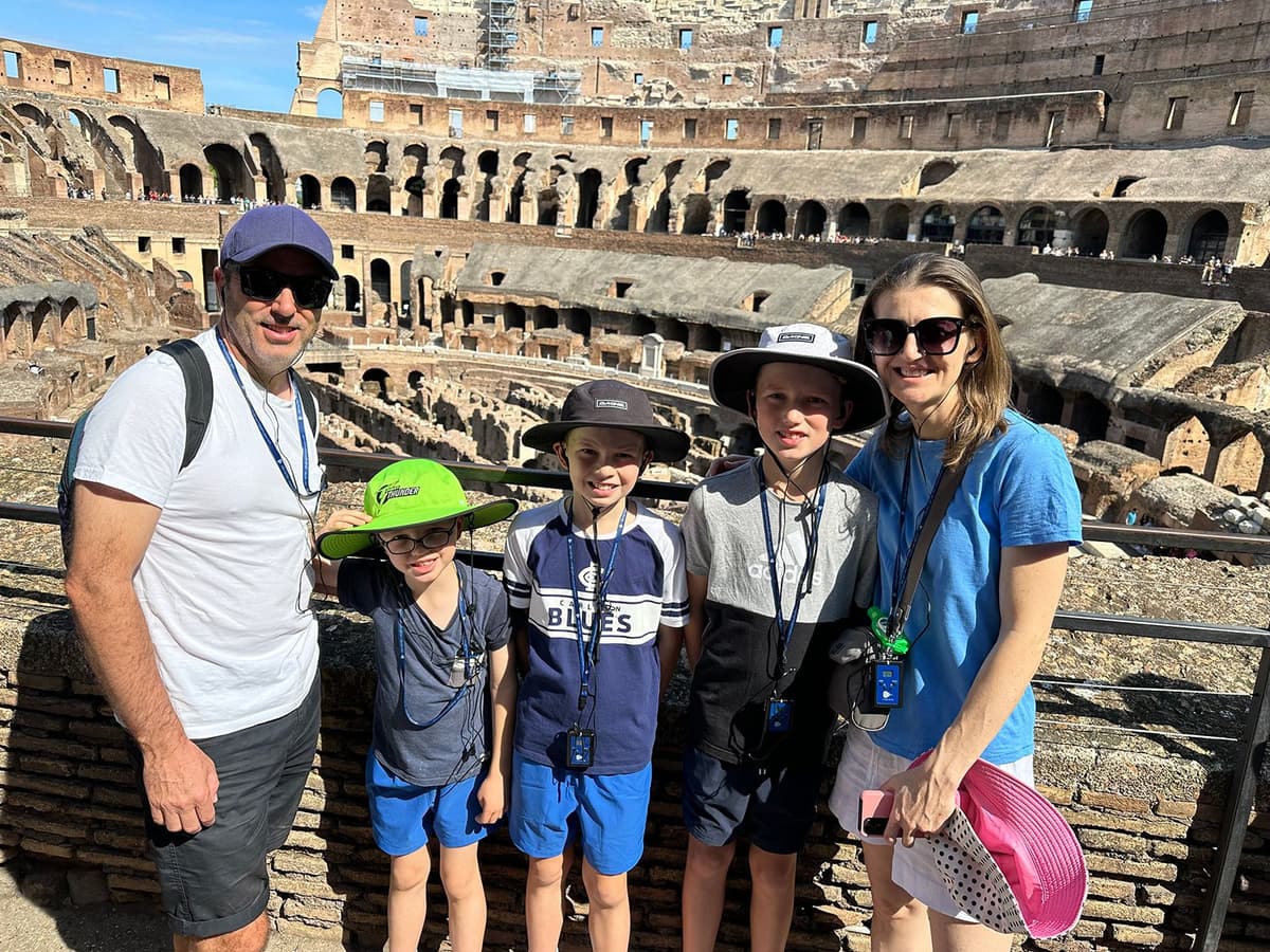 Tour privado del Coliseo y la Roma Antigua para niños