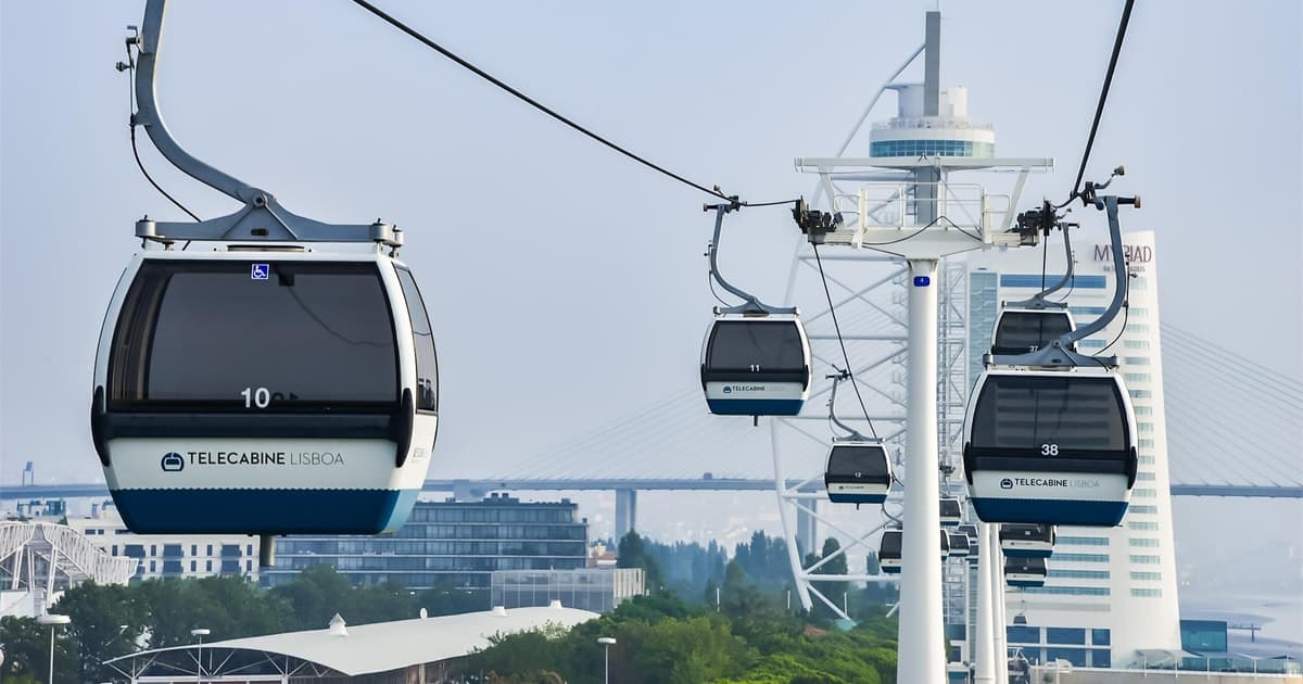 Lisbon: Nations Park Gondola Lift Cable Car Round Trip
