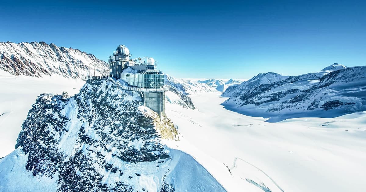 From Zurich: Jungfraujoch & Interlaken by Glass Roof Bus
