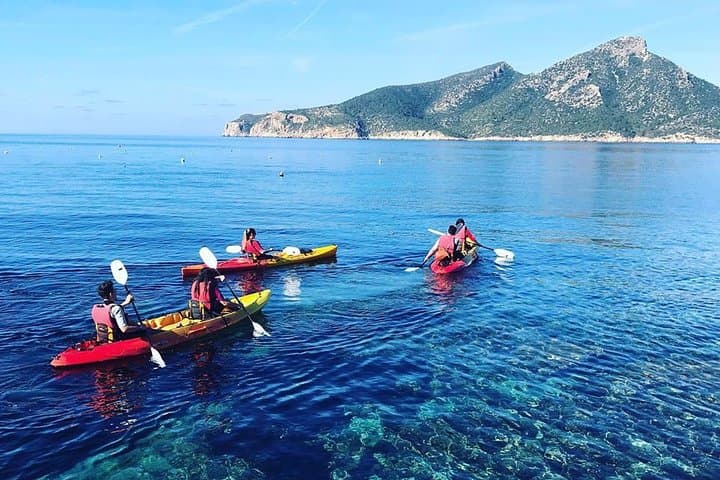 Ruta guiada en kayak y senderismo desde Sant Elm a Sa Dragonera