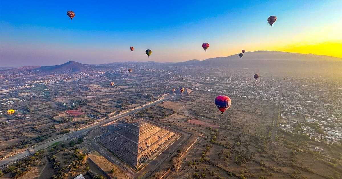 Ciudad de México: Vuelo en Globo, Teotihuacan y Santuario de Guadalupe