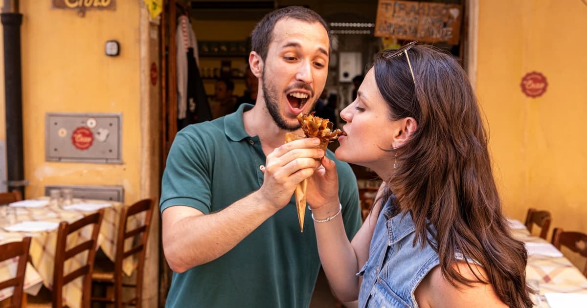 Roma: Tour gastrónomico del Trastevere crepuscular con cata de vinos