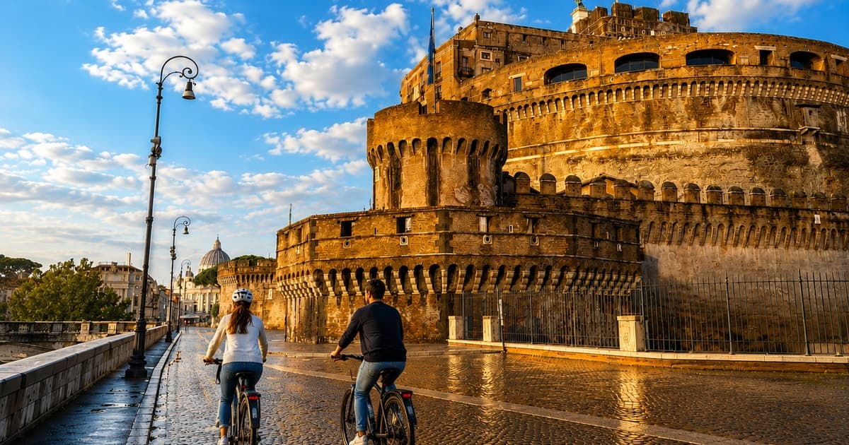 Roma: recorrido en bici eléctrica por el Coliseo, la Fontana di Trevi, la Plaza de España y el Panteón