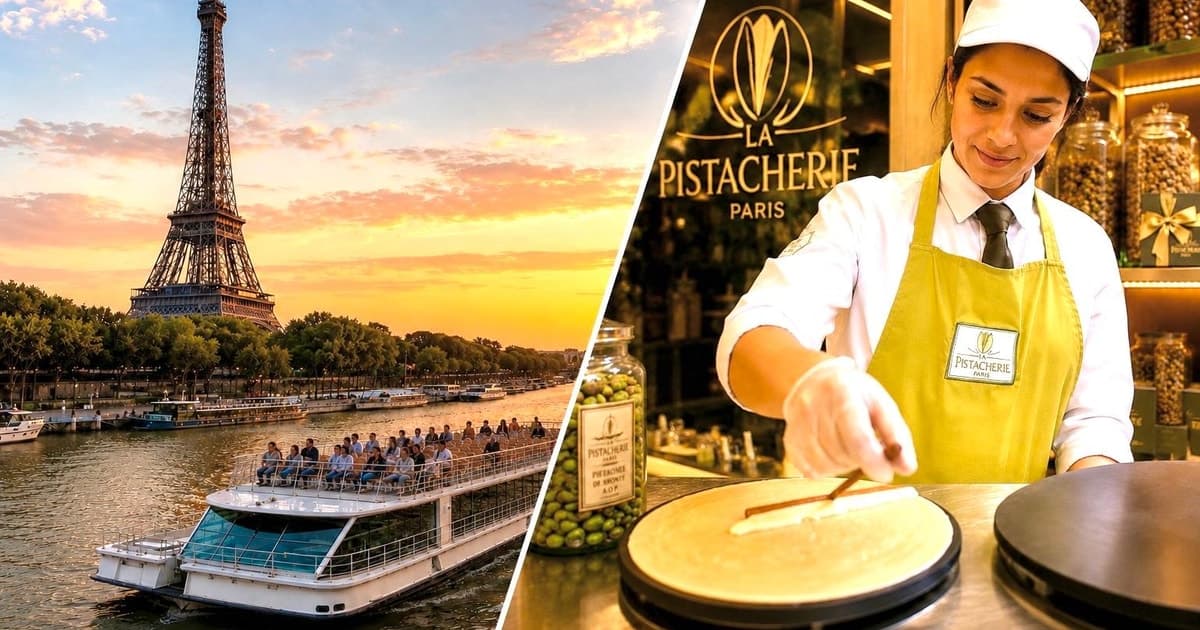 París: paseo en barco panorámico por el Sena con crepe francés gourmet