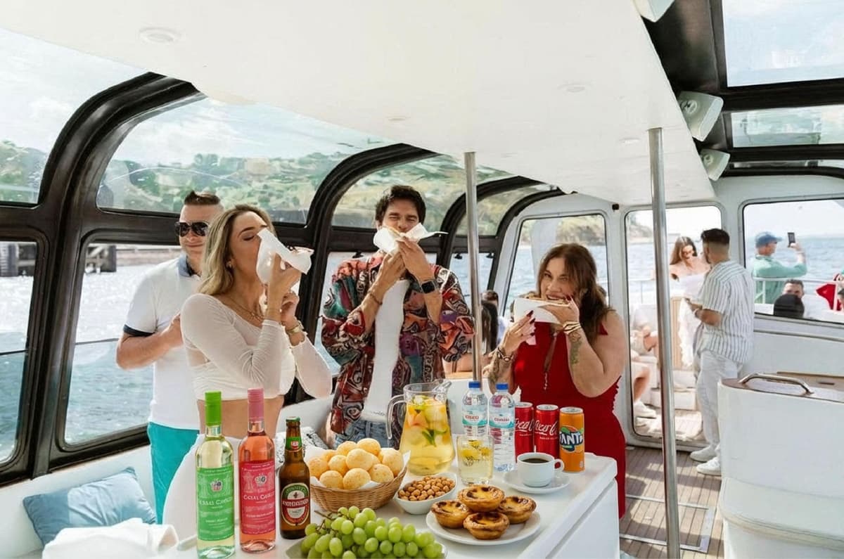 Lisbon Premium Music Cruise with Portugal Wine & Pizza