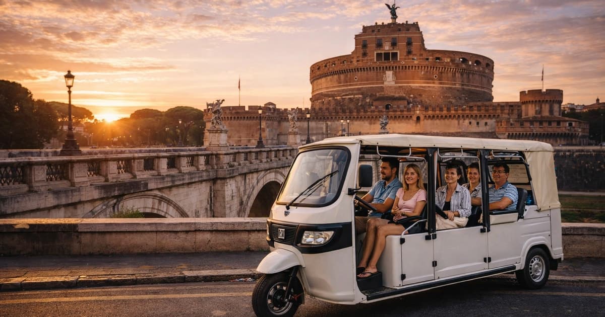 Electric Tuk-Tuk Photography Service of Rome