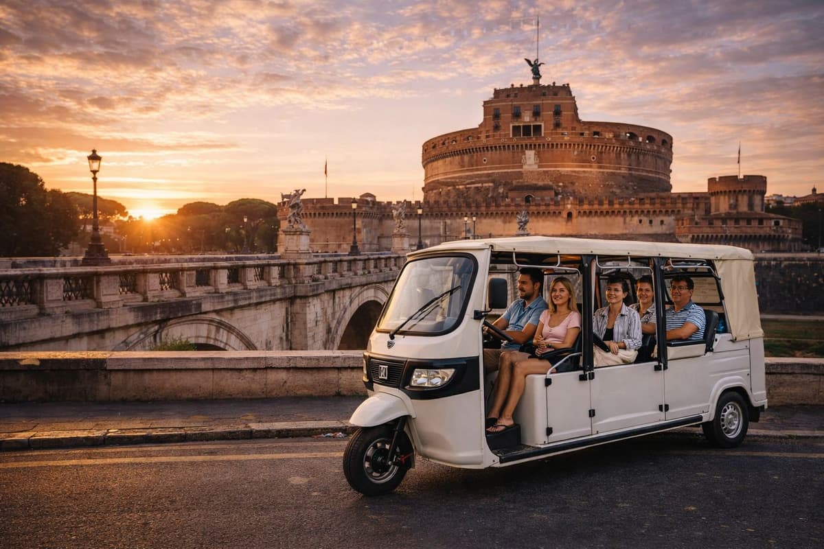 Electric Tuk-Tuk Photography Service of Rome