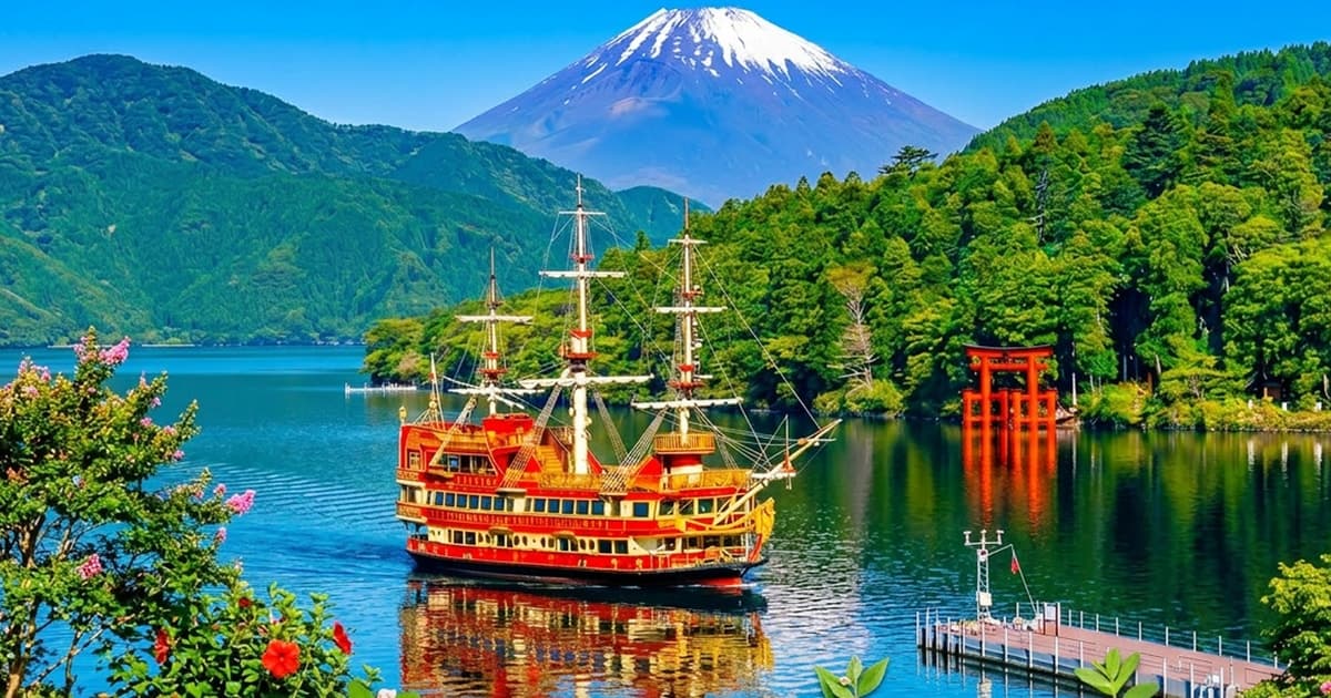 Mt. Fuji&Hakone ,Lake Ashi Pirate Ship&Owakudani Ropeway.