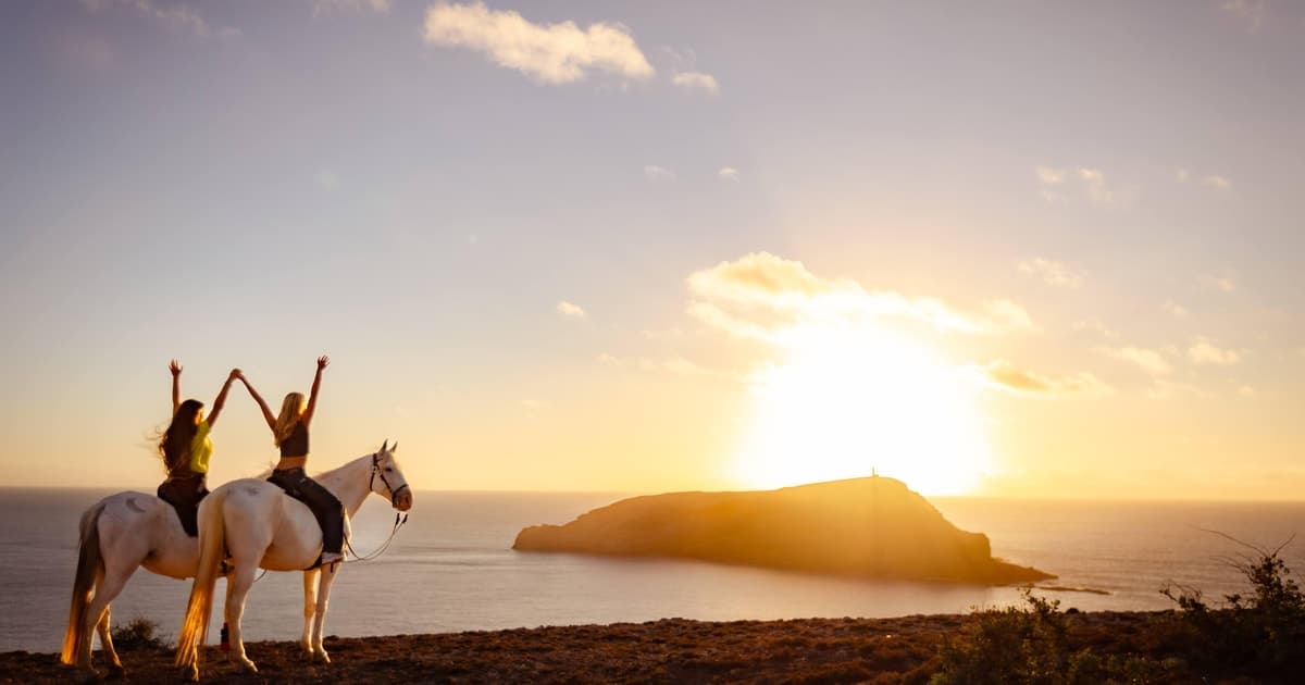 Isla de Porto Santo: paseo a caballo