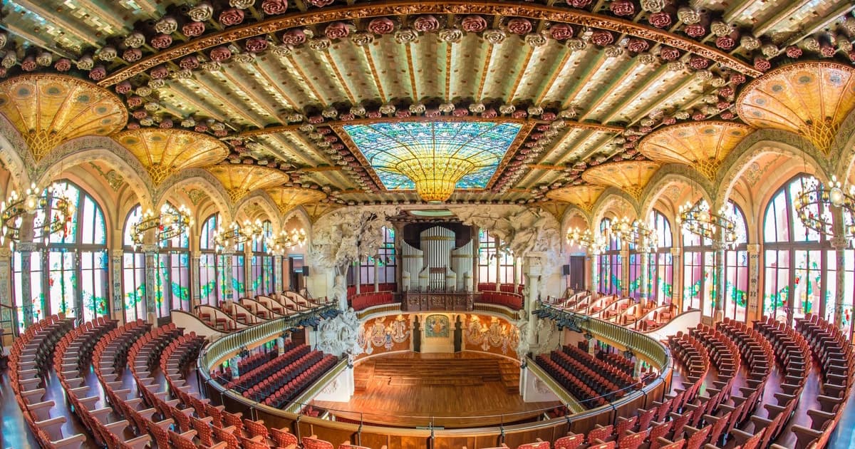 Barcelona: Palau de la Música Guided Tour in Japanese