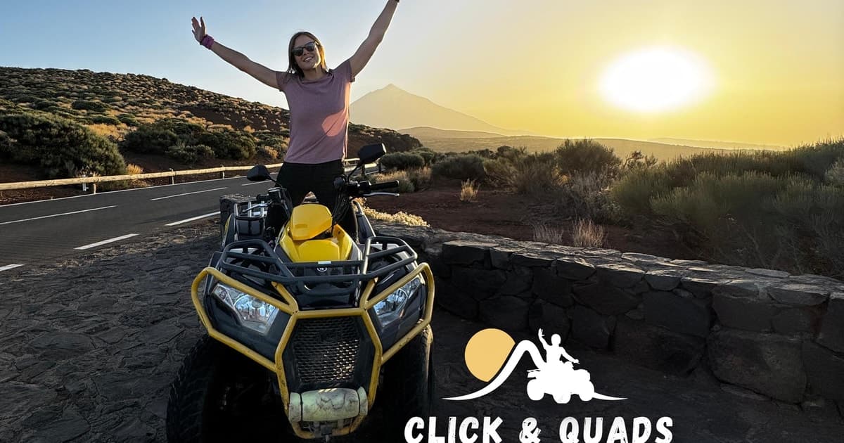 Puerto de la Cruz: Tour en Quad al Teide al Atardecer con Snack & Fotos