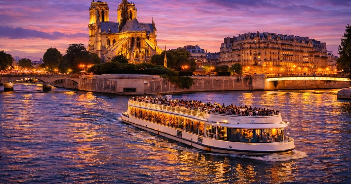 París: paseo en barco por el río Sena de día o de noche y degustación de gofres