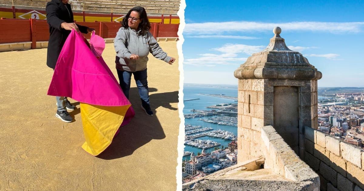 Alicante: Tour guiado por la Plaza de Toros y el Castillo con traslado en taxi