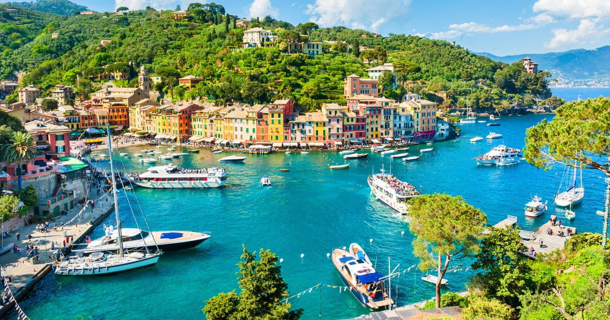 Génova: excursión guiada por la costa de Portofino y tour privado en barco