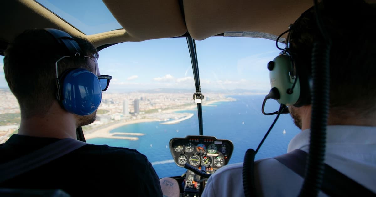 Barcelona: Helicopter Flight with Optional Yacht Cruise