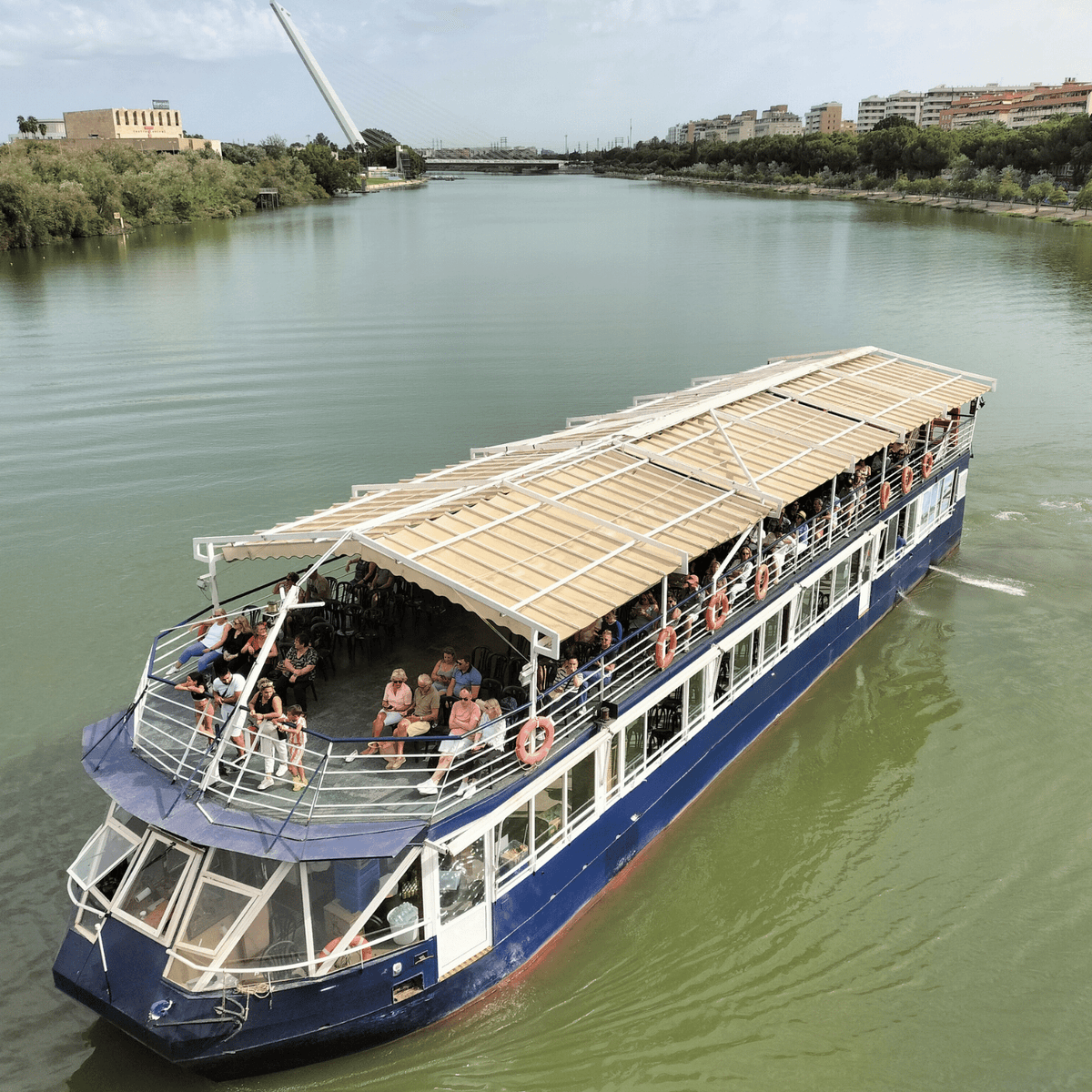 Sevilla: Crucero de 1 hora por el Guadalquivir con guía local