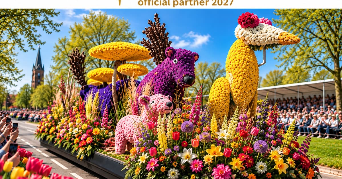 Amsterdam: Flower Parade Grandstand + Keukenhof Gardens Tour