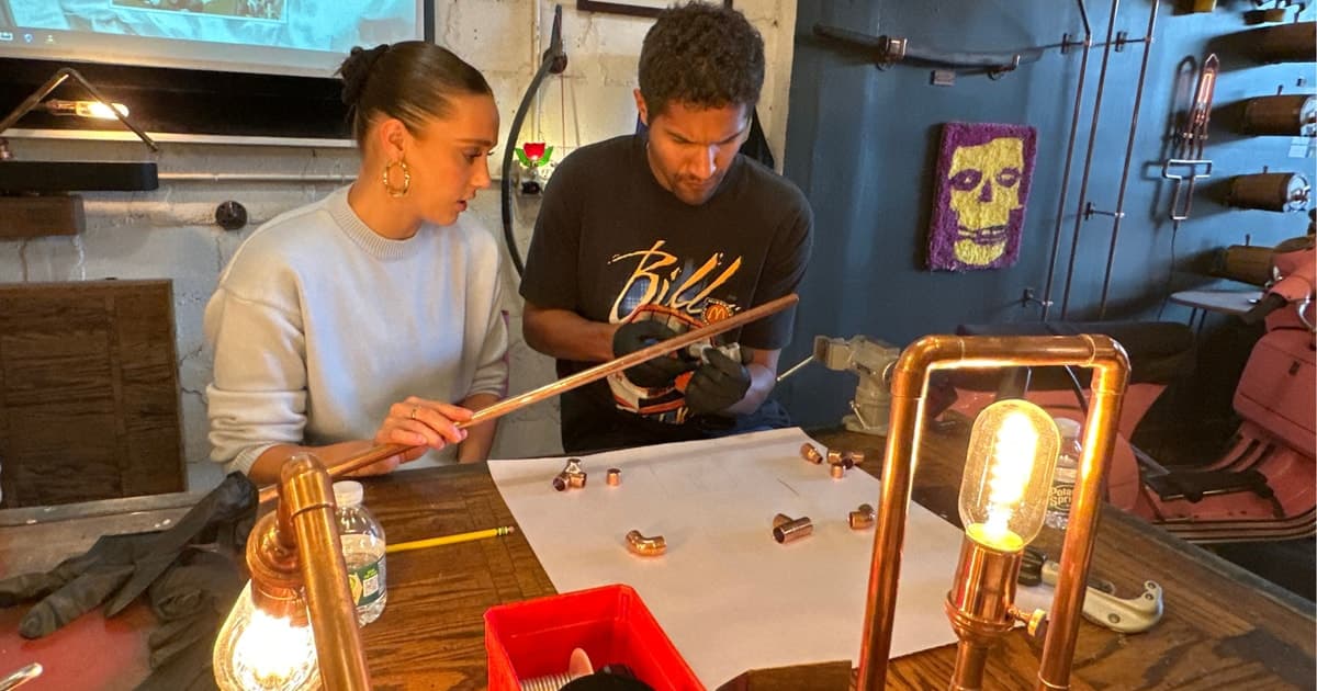 Brooklyn: Custom Copper Lamp Workshop