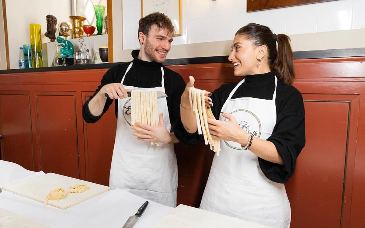 Fun Fettuccine Ravioli & Tiramisu Cooking Class in Rome