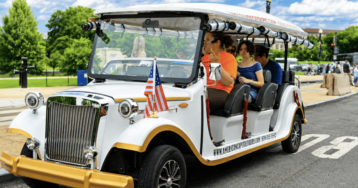 Washington DC Monuments&American History Guided E-Cart Tour
