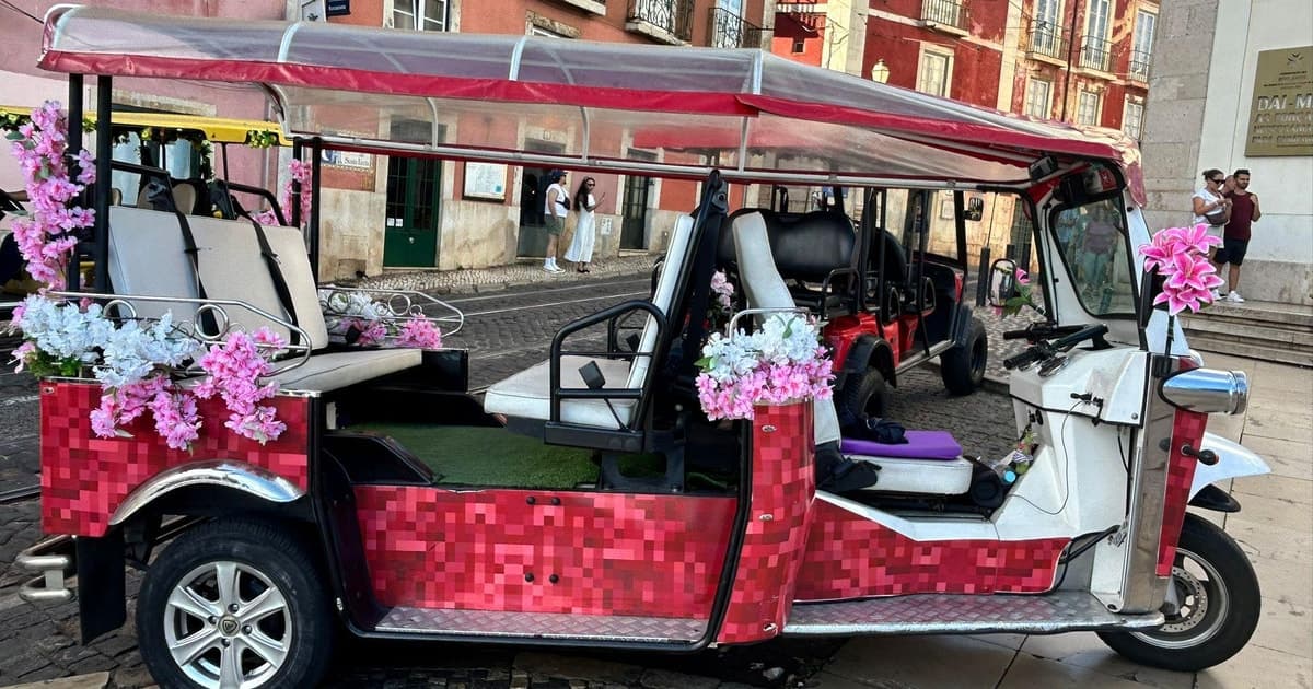 Recorrido en tuktuk por el casco antiguo de Lisboa, el centro de la ciudad y Belém