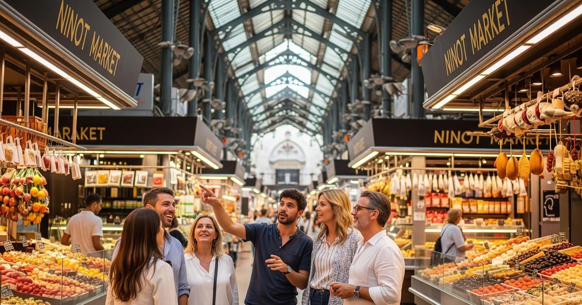Barcelona: Private Market Tour & Paella Cooking Class
