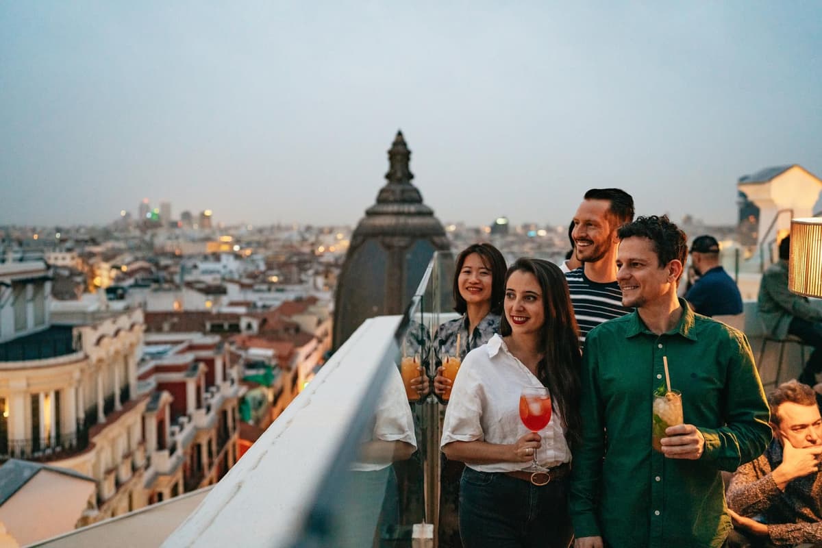 Madrid: Guided Tapas, Wine & Rooftop Terrace Experience